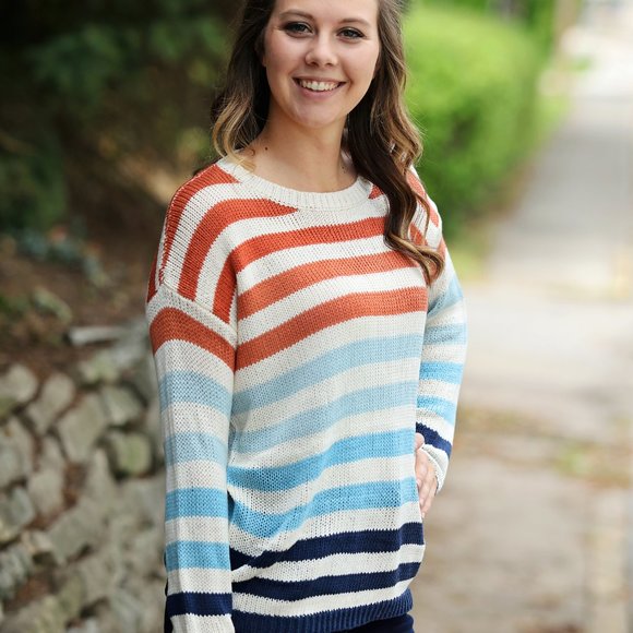 Multi striped knit sweater - Picture 2 of 5